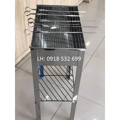 Bếp nướng than hoa BBQ hình chữ nhật Z117 sản xuất