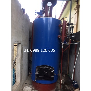 Nồi hơi đốt than củi công suất 200kg/h-0988126605