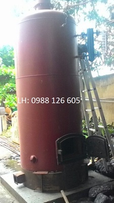 Nồi hơi đốt than củi công suất 1 tấn (1000kg/h) kiểu đứng -0988126605