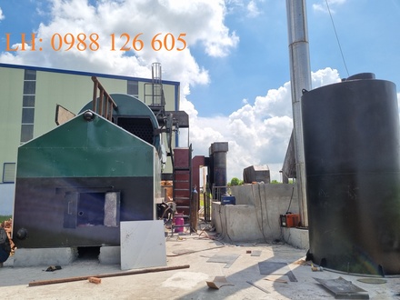 Nồi hơi đốt than củi công suất 5 tấn (5000kg/h)-0988 126 605