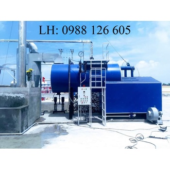 Lò hơi đốt than củi công suất 2 tấn (2000kg/h)-0988126605